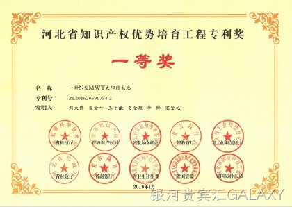 河北省知识产权优势培育工程专利奖